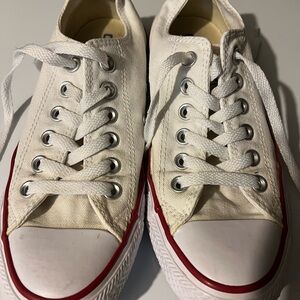 Converse White Canvas Sneakers